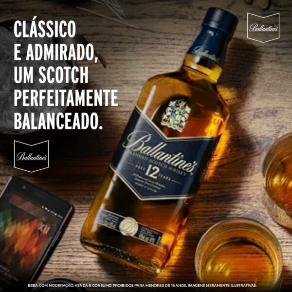 Ballantine's Whisky 12 Anos Blended Escocês - 1 Litro [Imagem 4]