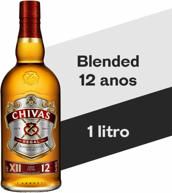 Whisky Chivas Regal 12 anos Blended Escocês [Imagem 2]